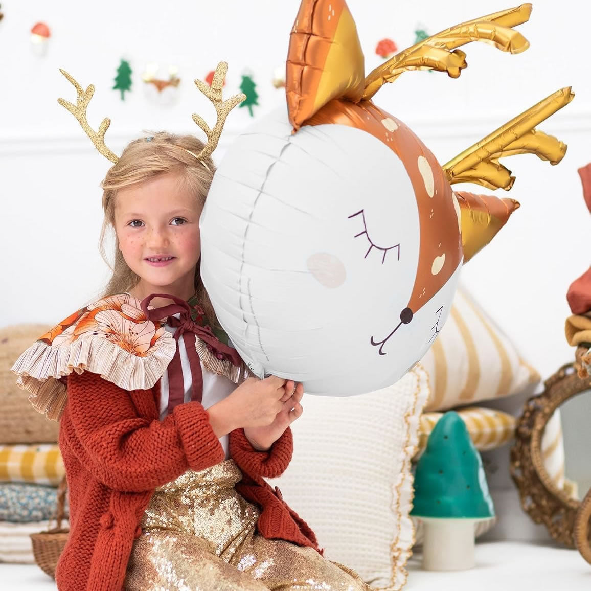 Deer Head Foil Balloon