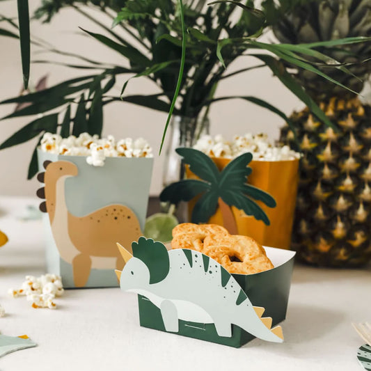 Dinosaur Party Snack Boxes, Pack of 6
