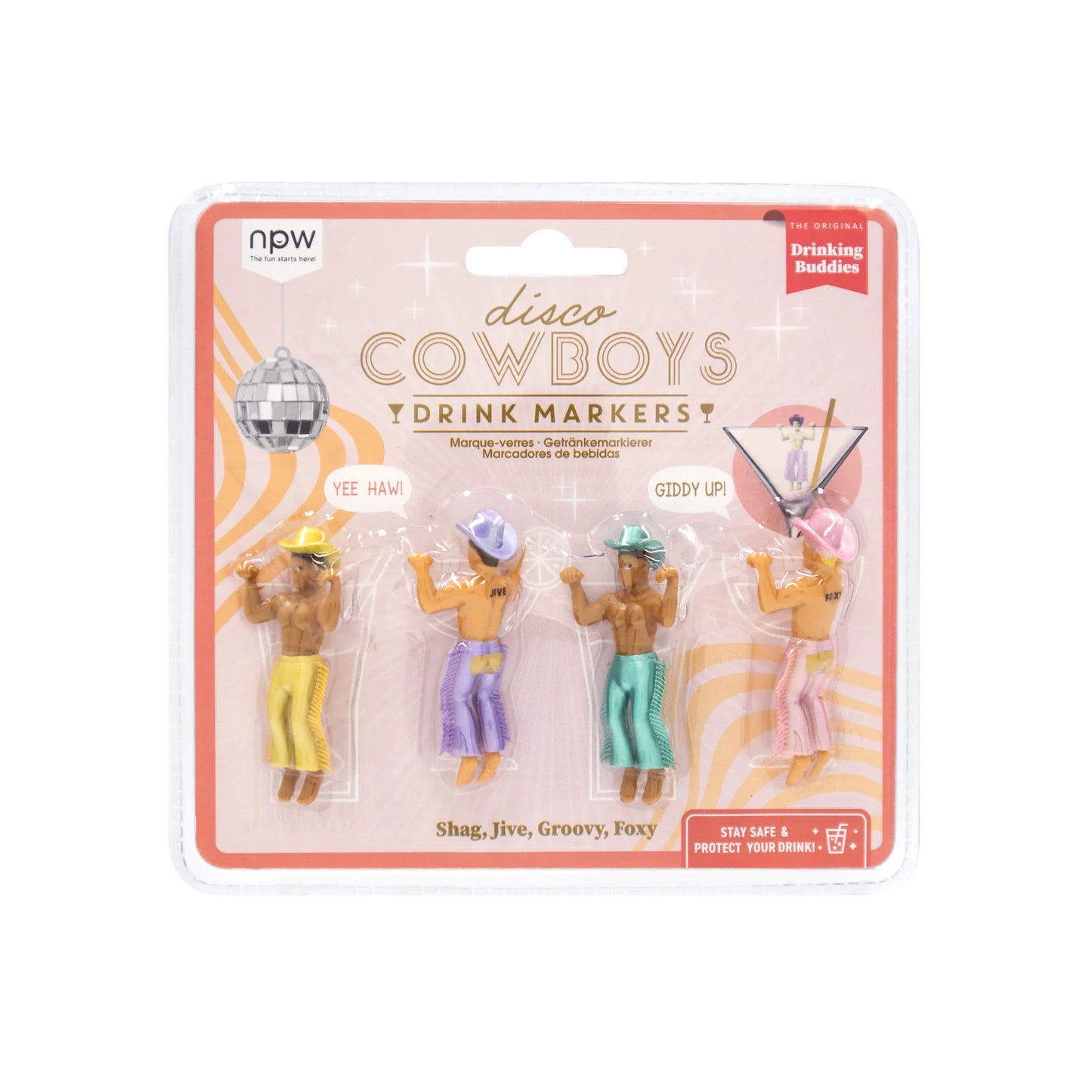 Disco Cowboys Drink Markers