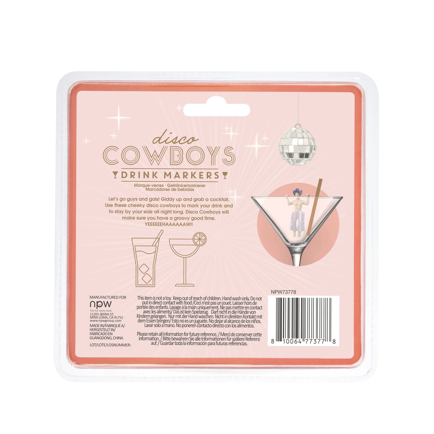 Disco Cowboys Drink Markers