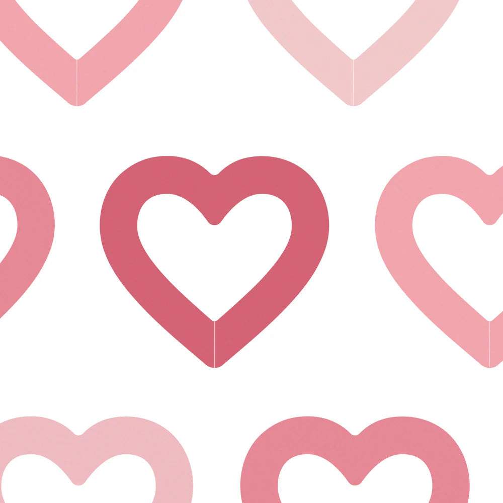 Pink Hearts Drink Tags, Pack of 10
