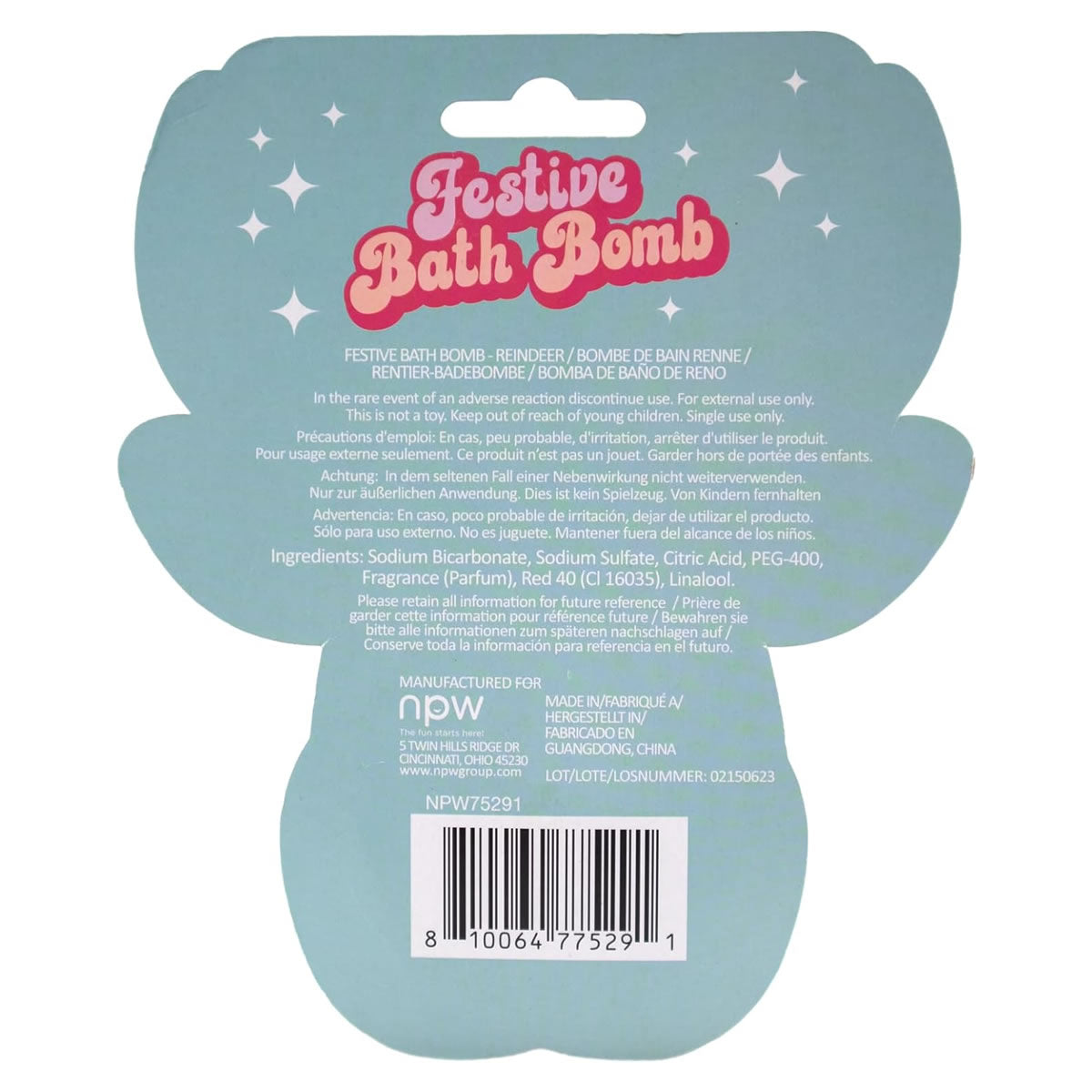 Festive Reindeer Bath Bomb