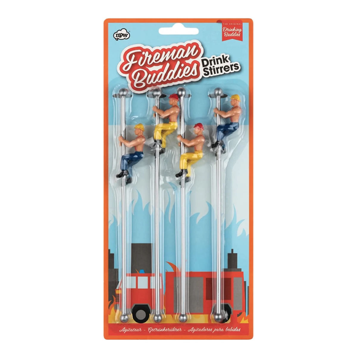 Fireman Buddies Drink Stirrers