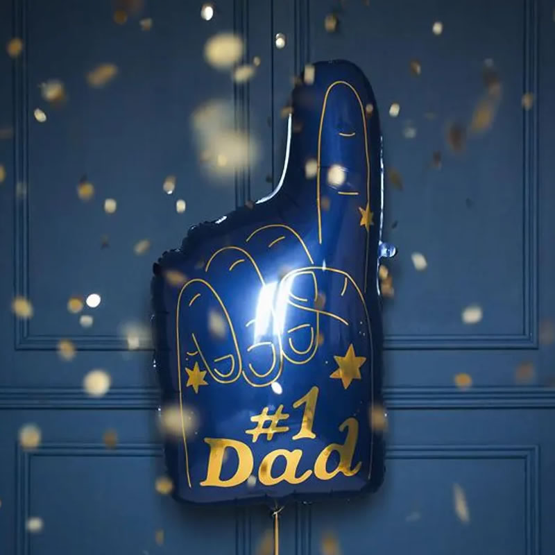 #1 Dad Foam Finger Balloon