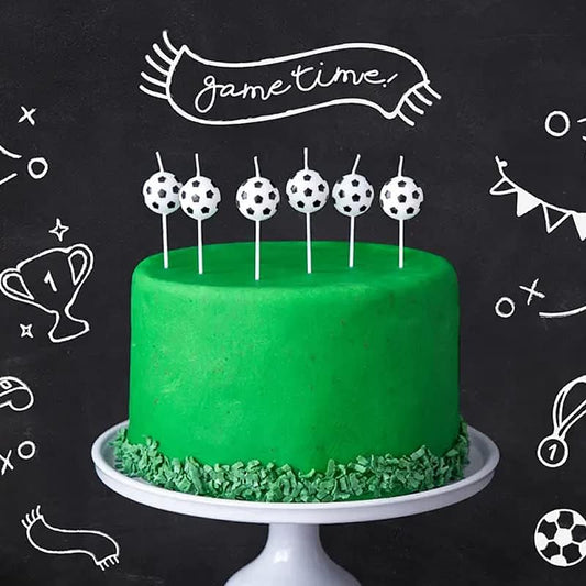 Football Birthday Cake Candles