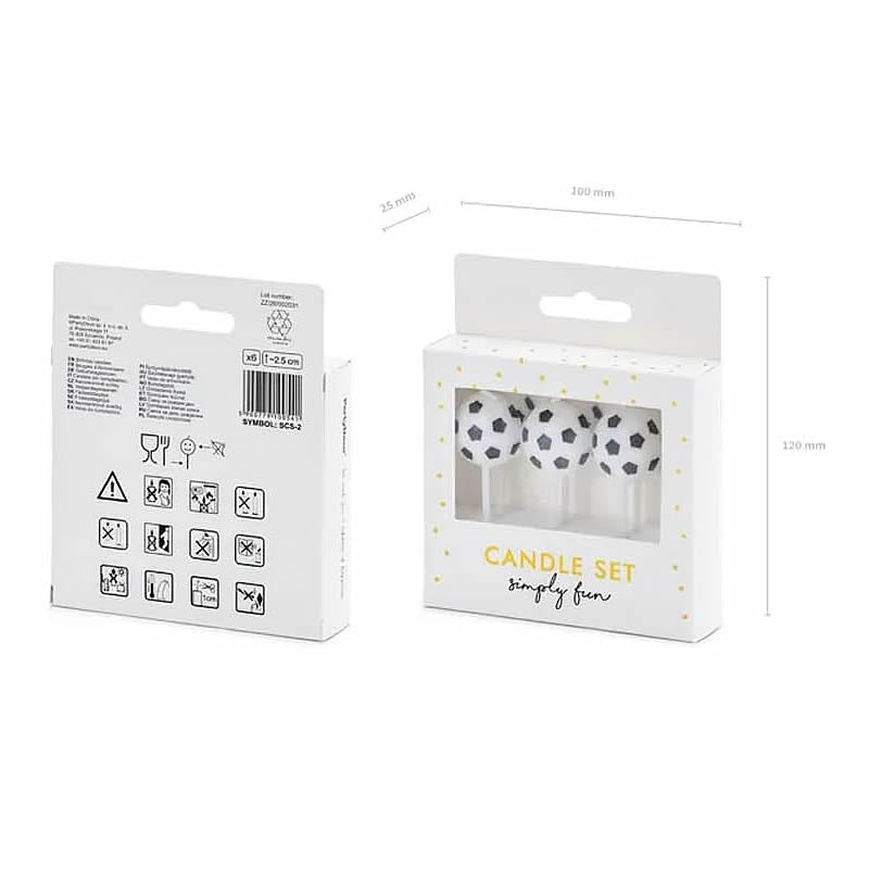 Football Birthday Cake Candles