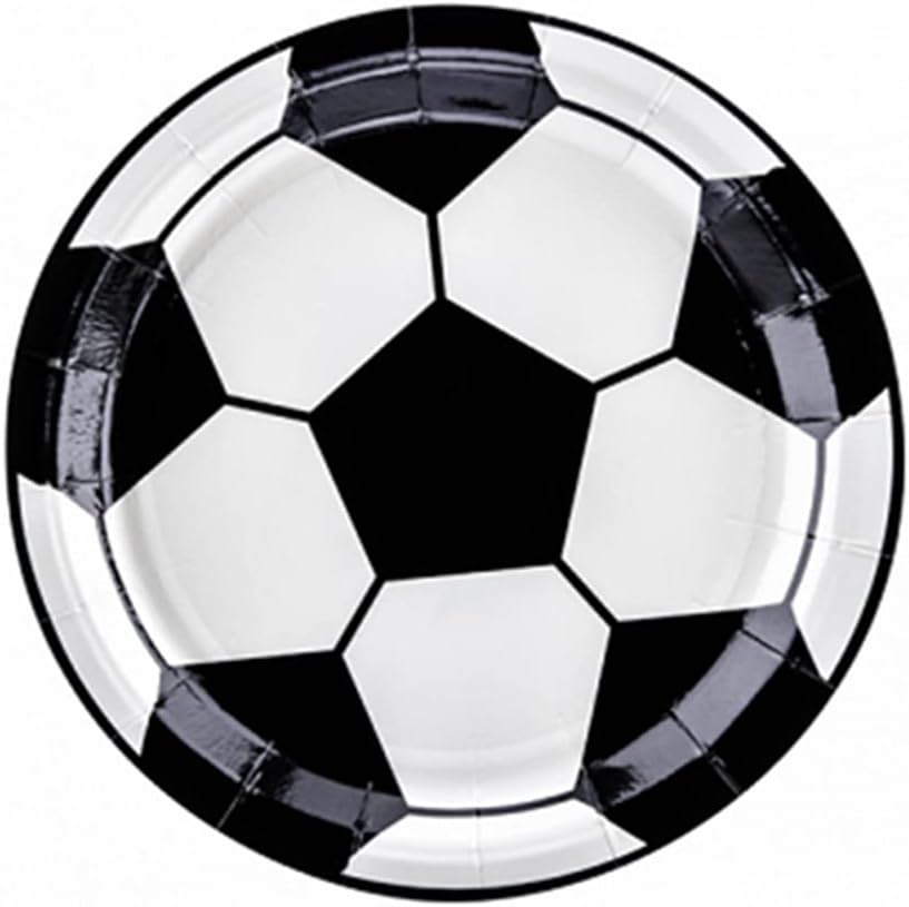 Football Party Paper Plates Pack of 6