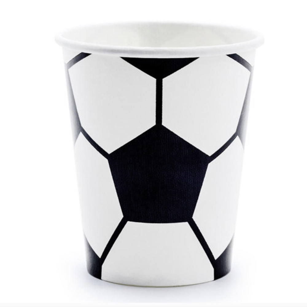 Football Party Paper Cups Pack of 6