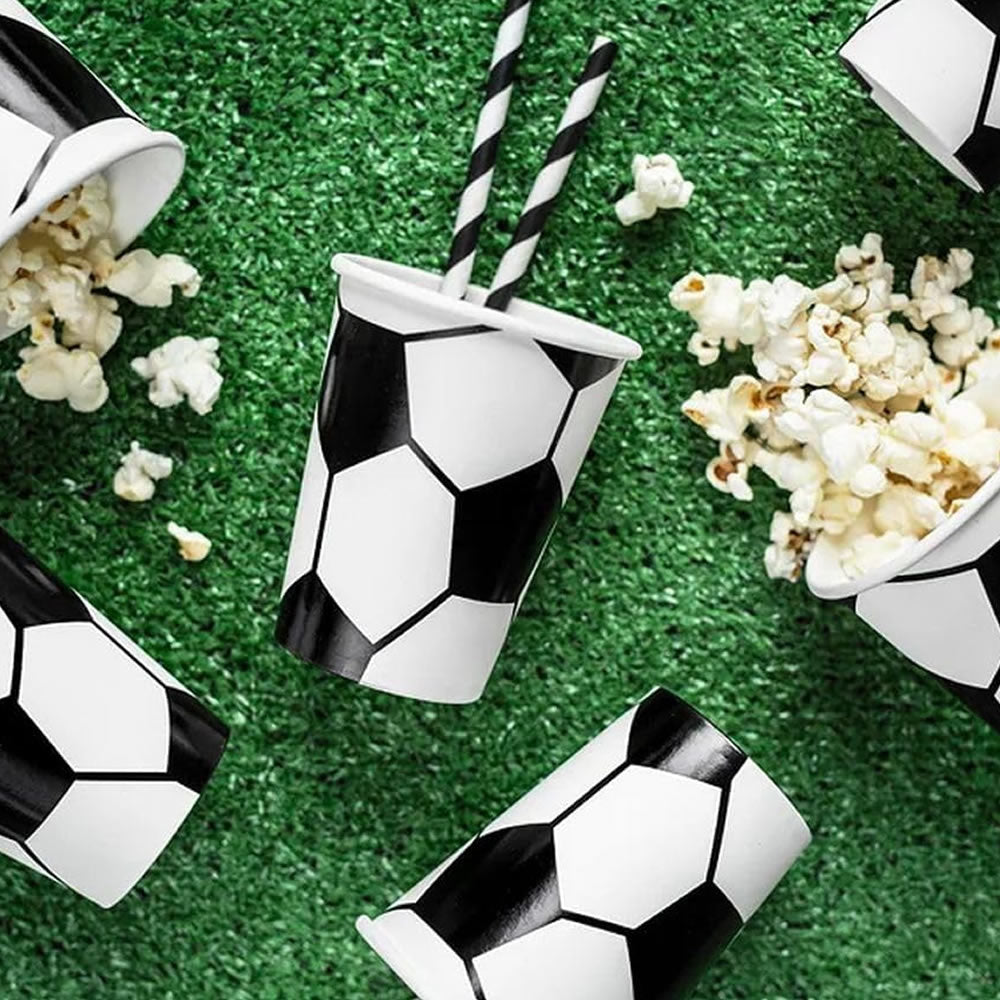 Football Party Paper Cups Pack of 6