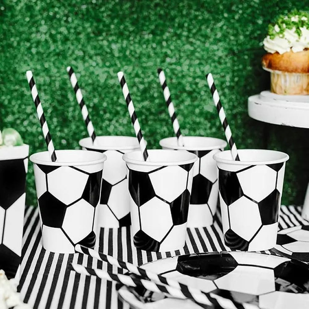 Football Party Paper Cups Pack of 6