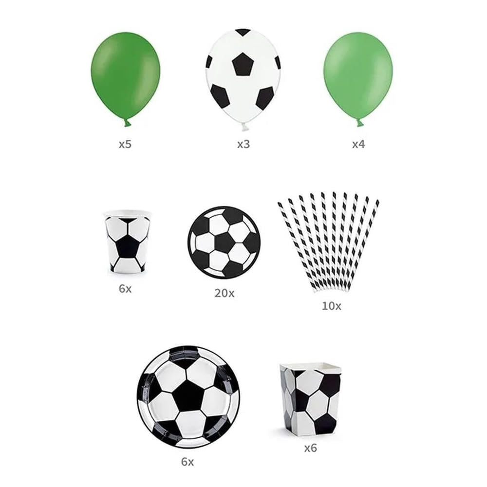 Football Party Set 60 piece