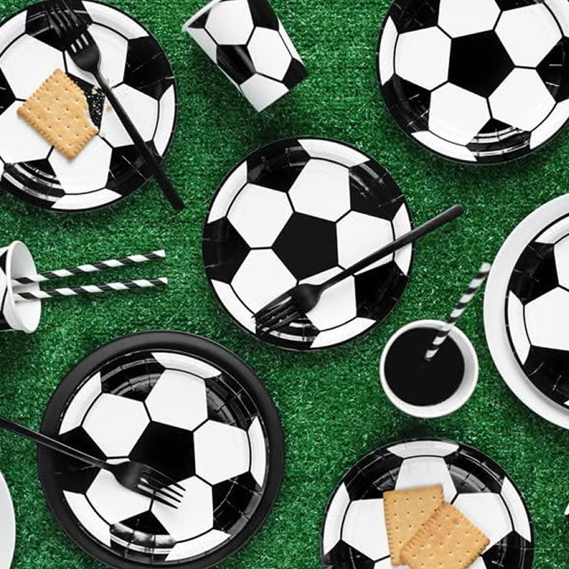 Football Party Paper Plates Pack of 6
