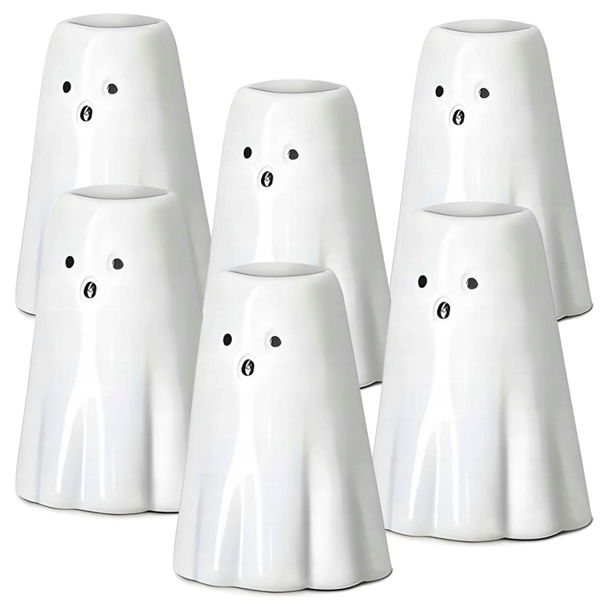 Ghost Candle Holders, Pack of 6