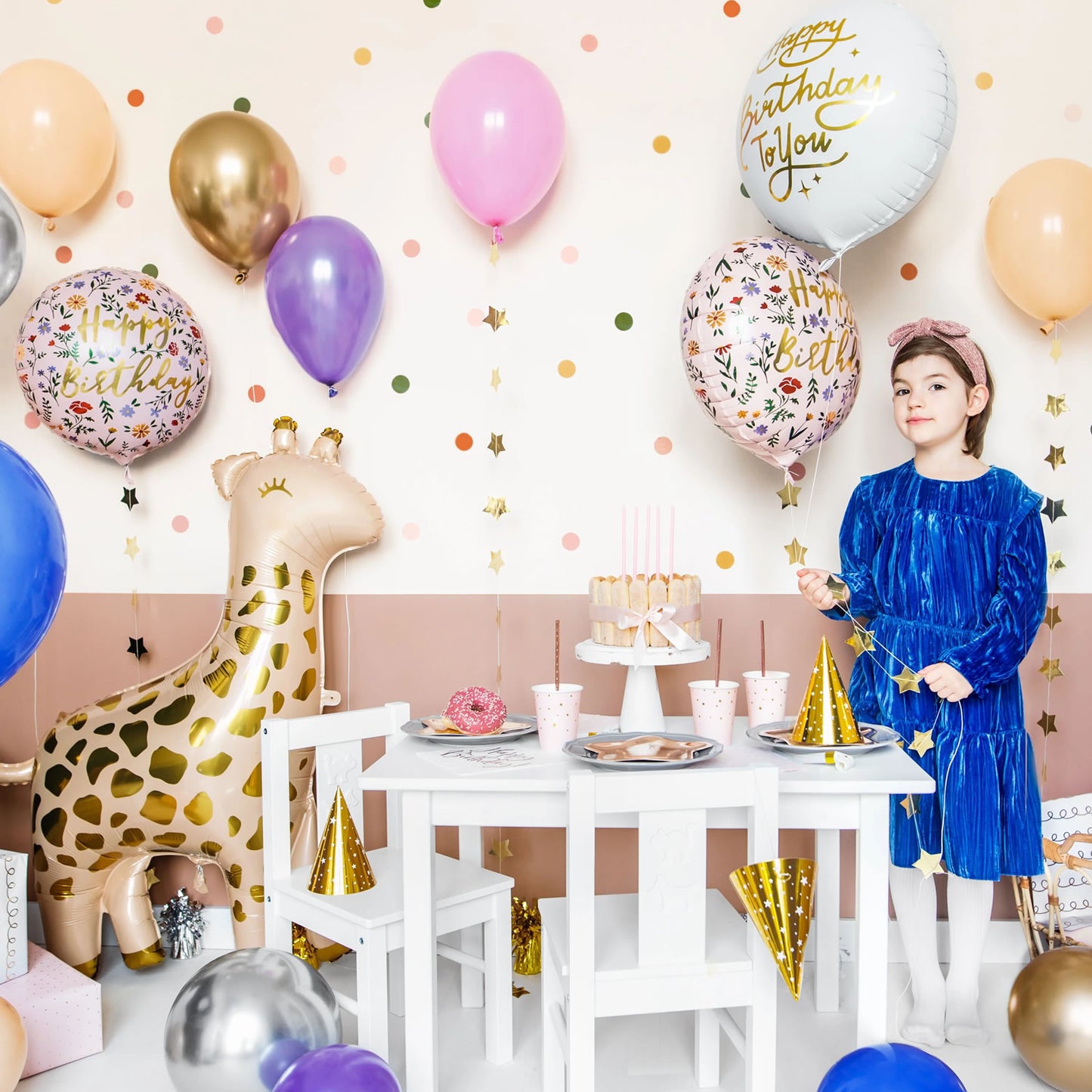 Large Giraffe Foil Balloon