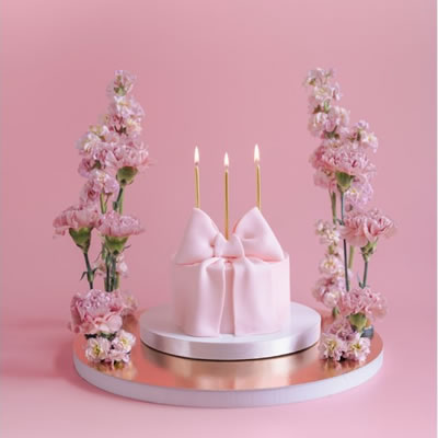 14cm Tall Birthday Cake Candles - Gold