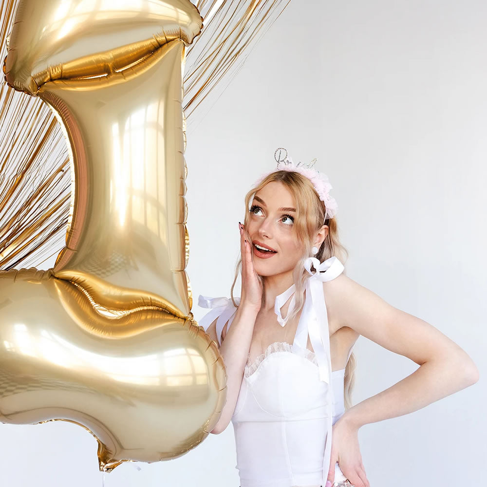Jumbo Penis Balloon - Gold
