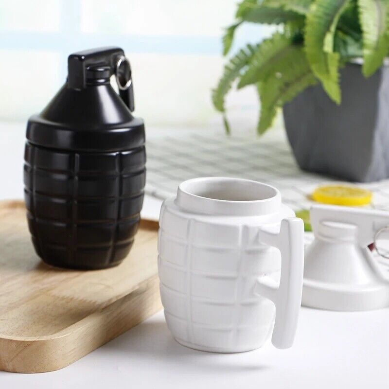 Hand Grenade Designed Ceramic Mug