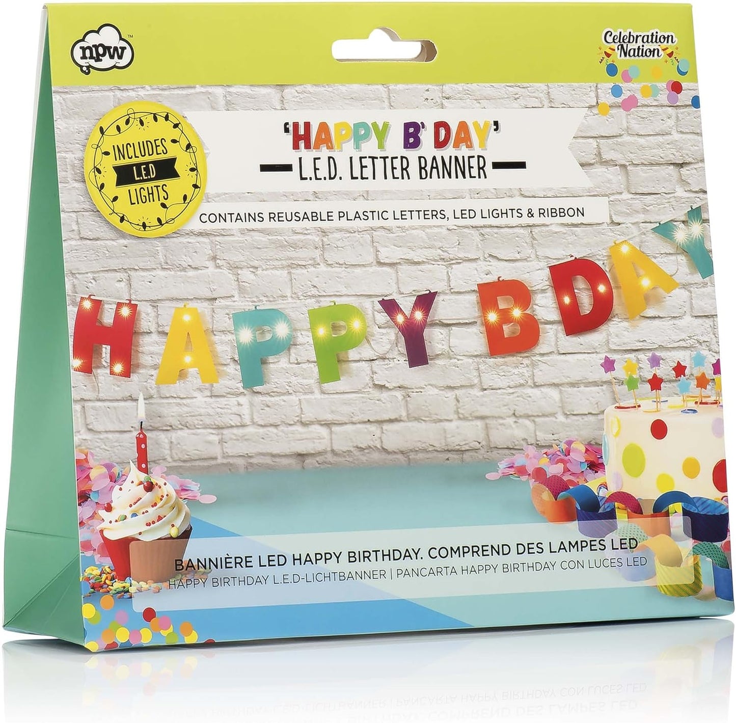 Happy BDay LED Letter Banner