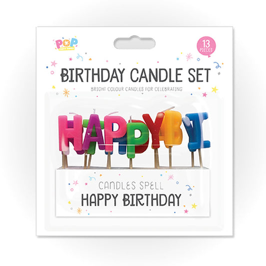 Happy Birthday Letter Candles