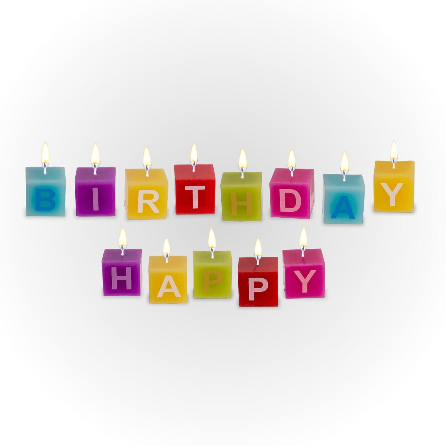 Happy Birthday Candle Blocks