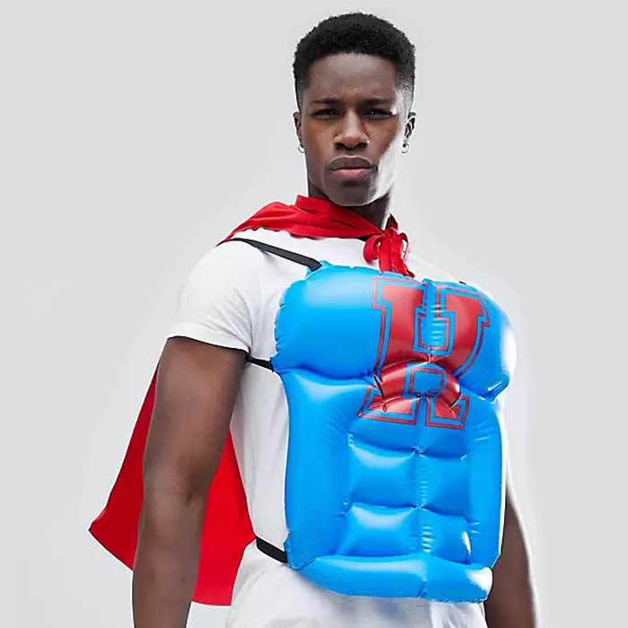 Inflatable Hero For A Day Tank & Cape