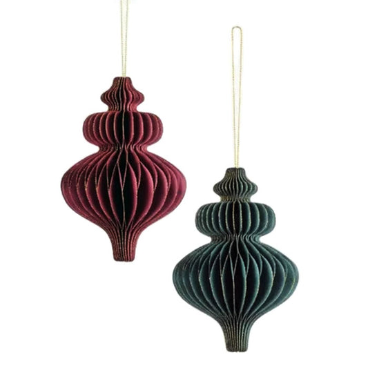 Icicle Paper Honeycomb Bauble