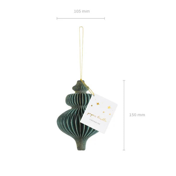 Icicle Paper Honeycomb Bauble