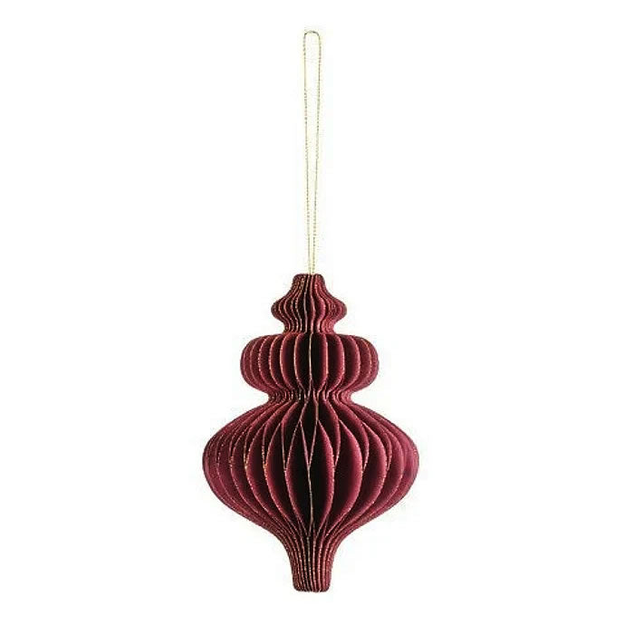 Icicle Paper Honeycomb Bauble
