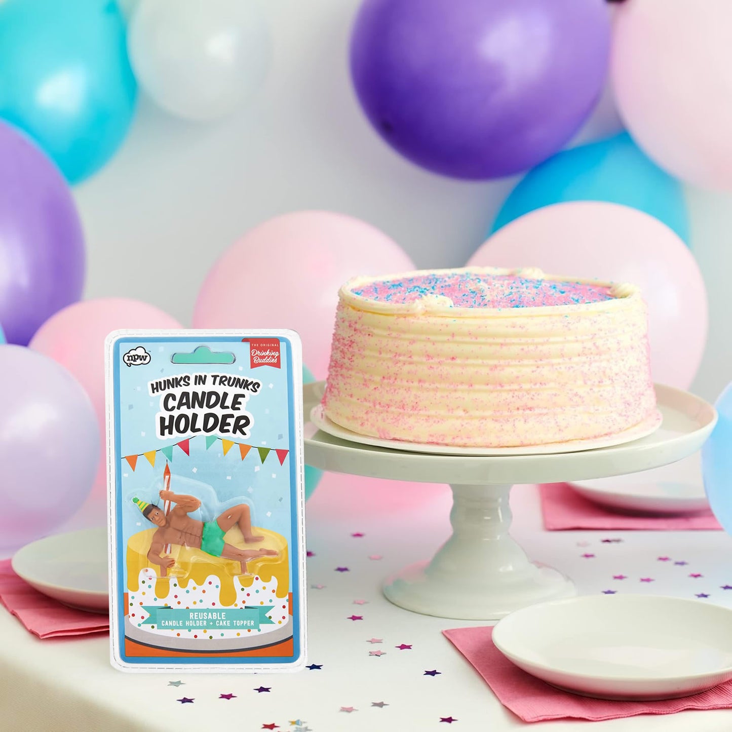 Hunks in Trunks Candle Holder
