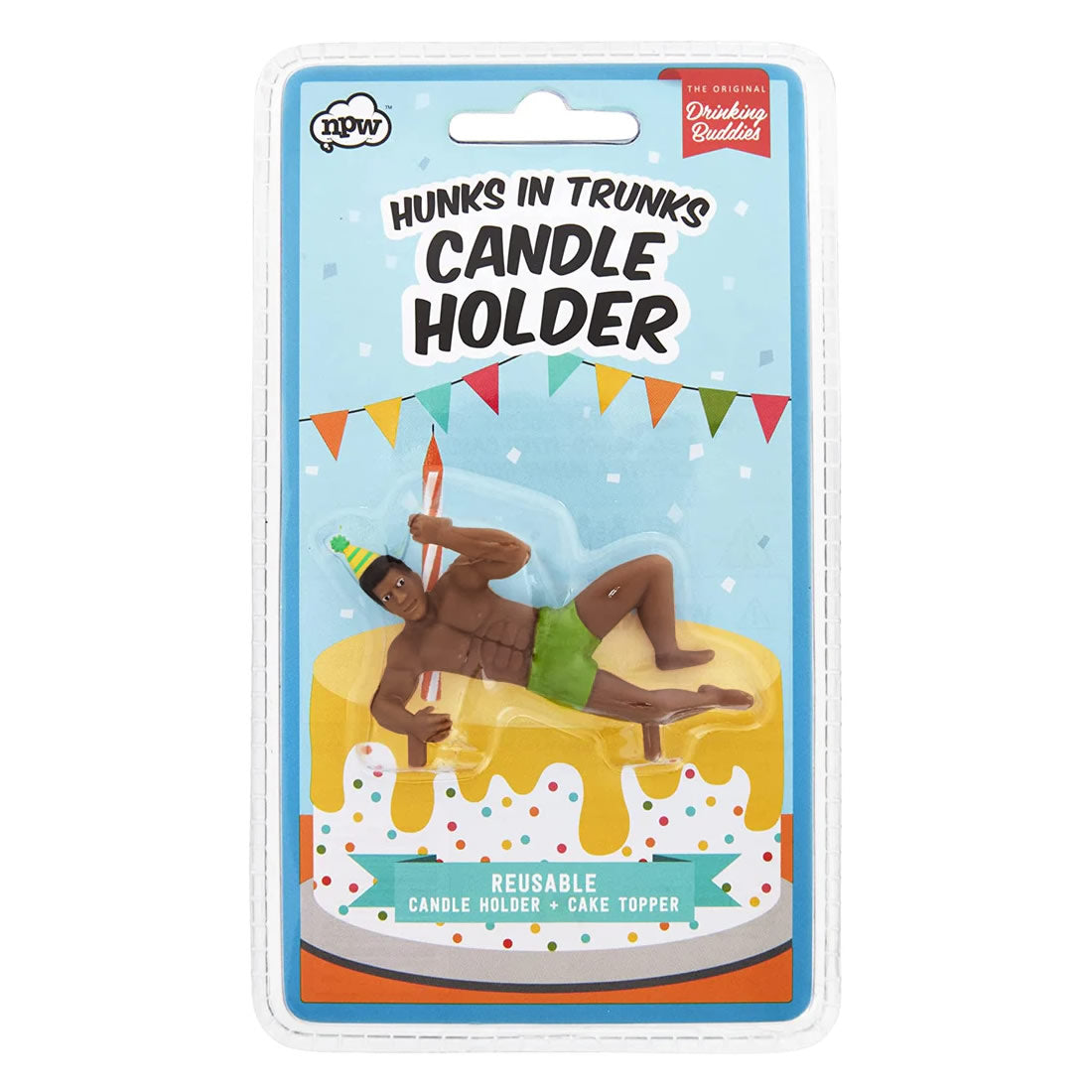 Hunks in Trunks Candle Holder
