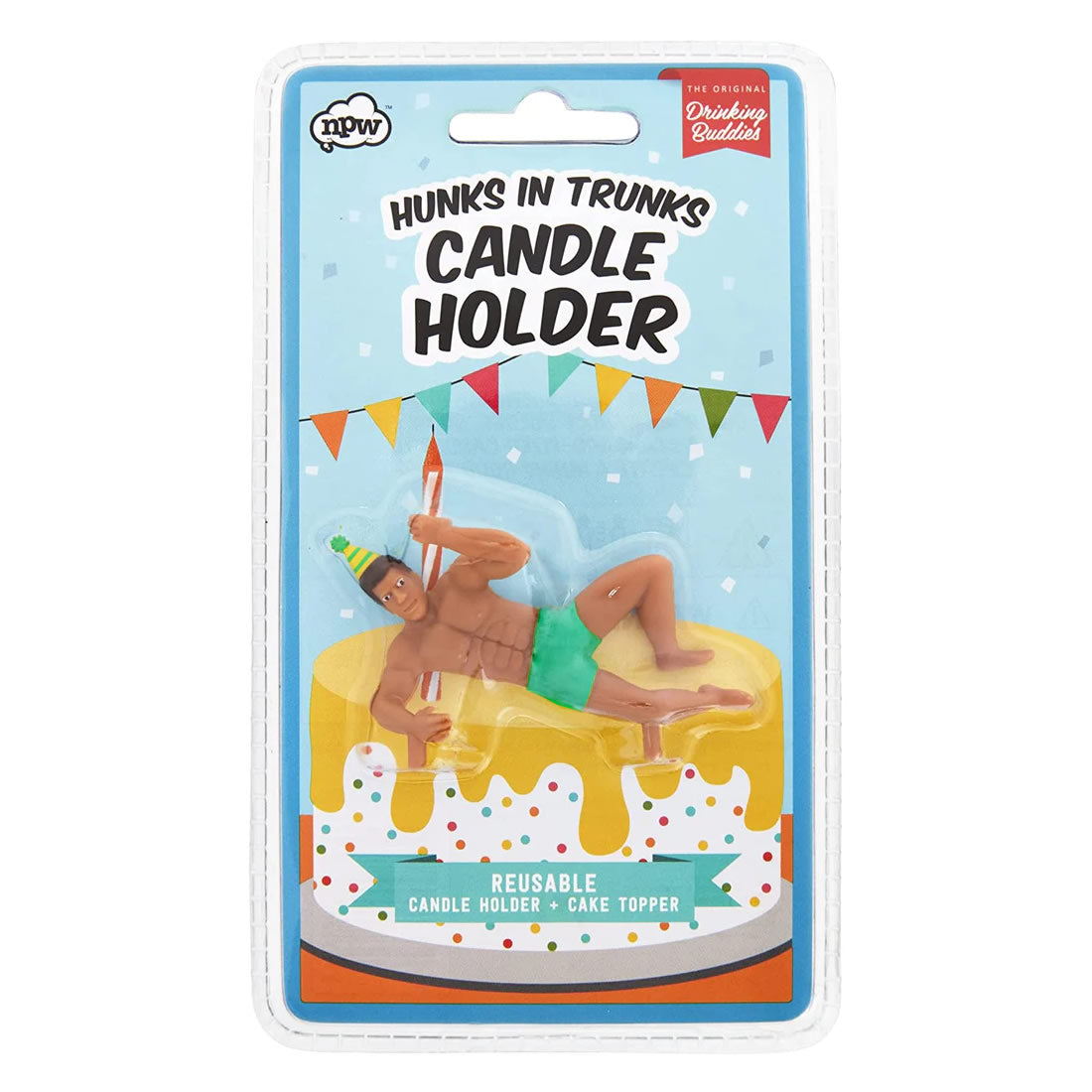 Hunks in Trunks Candle Holder