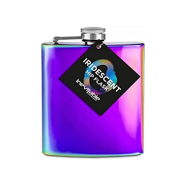 Iridescent Hip Flask