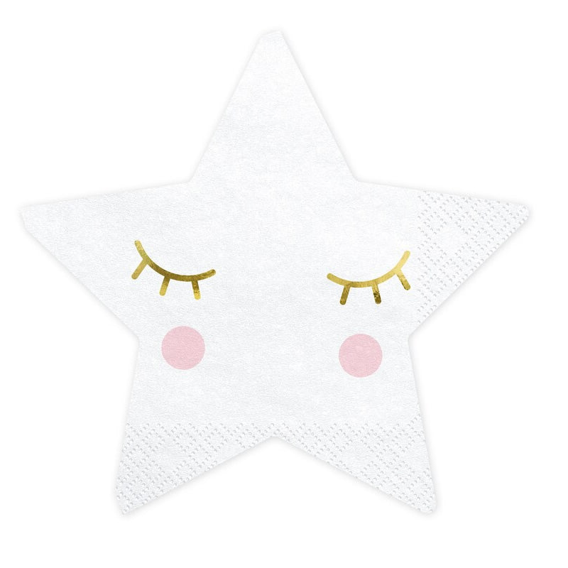 Sleeping Unicorn Star Paper Napkins