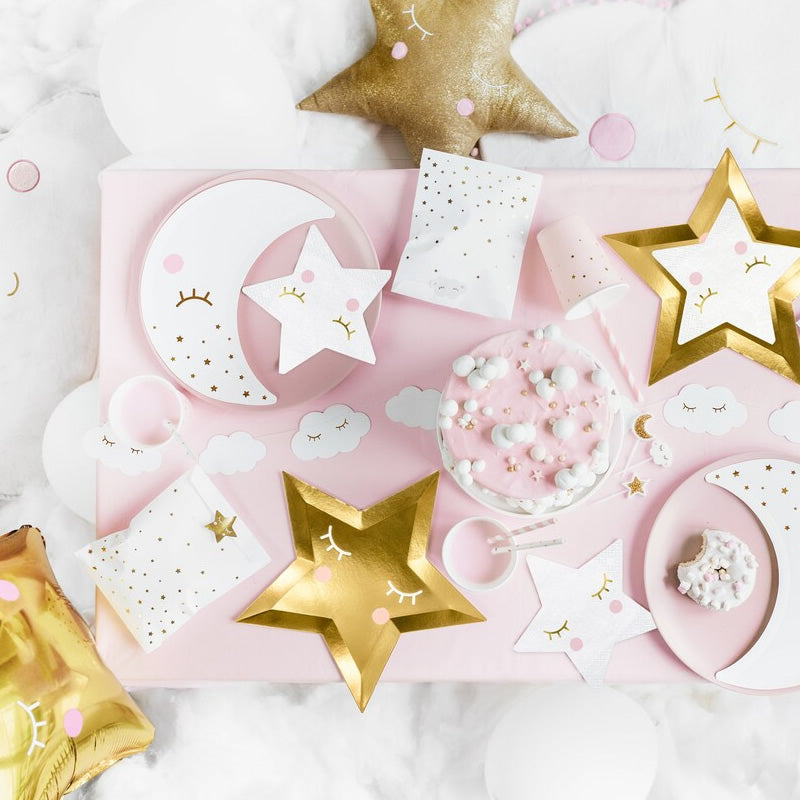 Sleeping Unicorn Star Paper Napkins