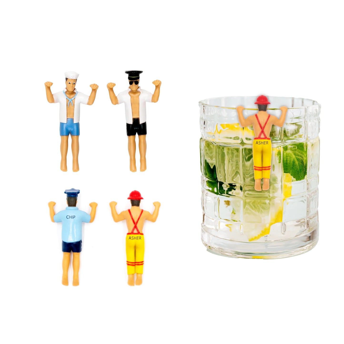 Men In Uniform Drink Markers