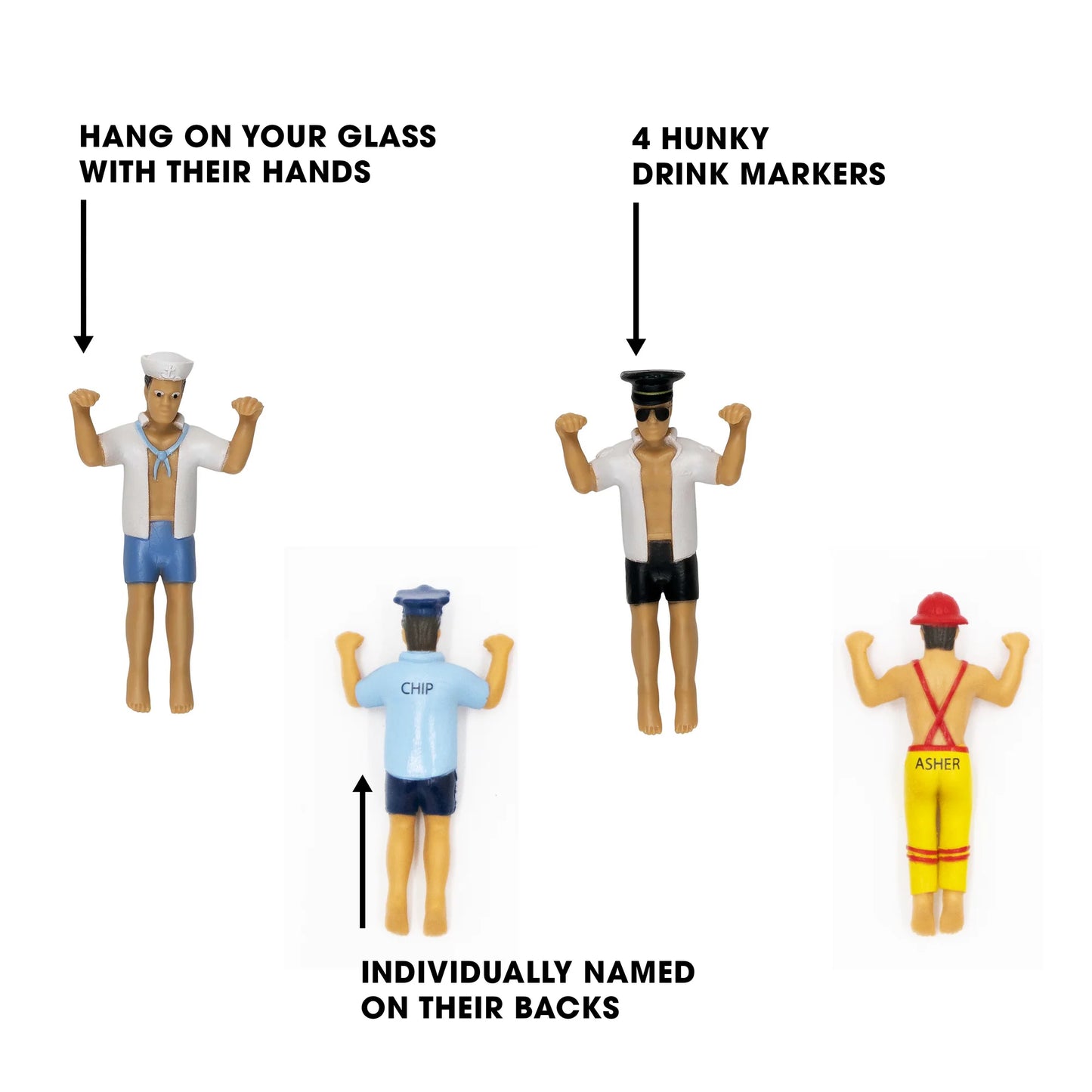 Men In Uniform Drink Markers