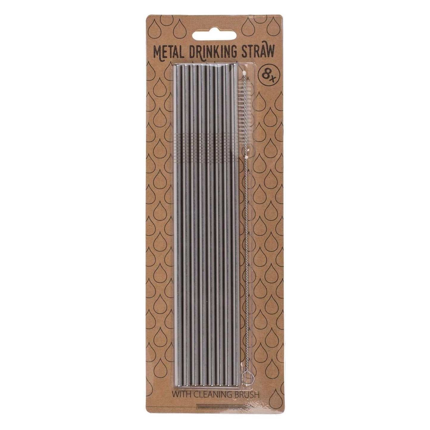 Reusable Metal Straws with Cleaning Brush