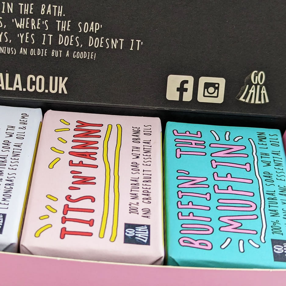 Muff ‘n’ Stuff – Gift Set of Three Soap Bars