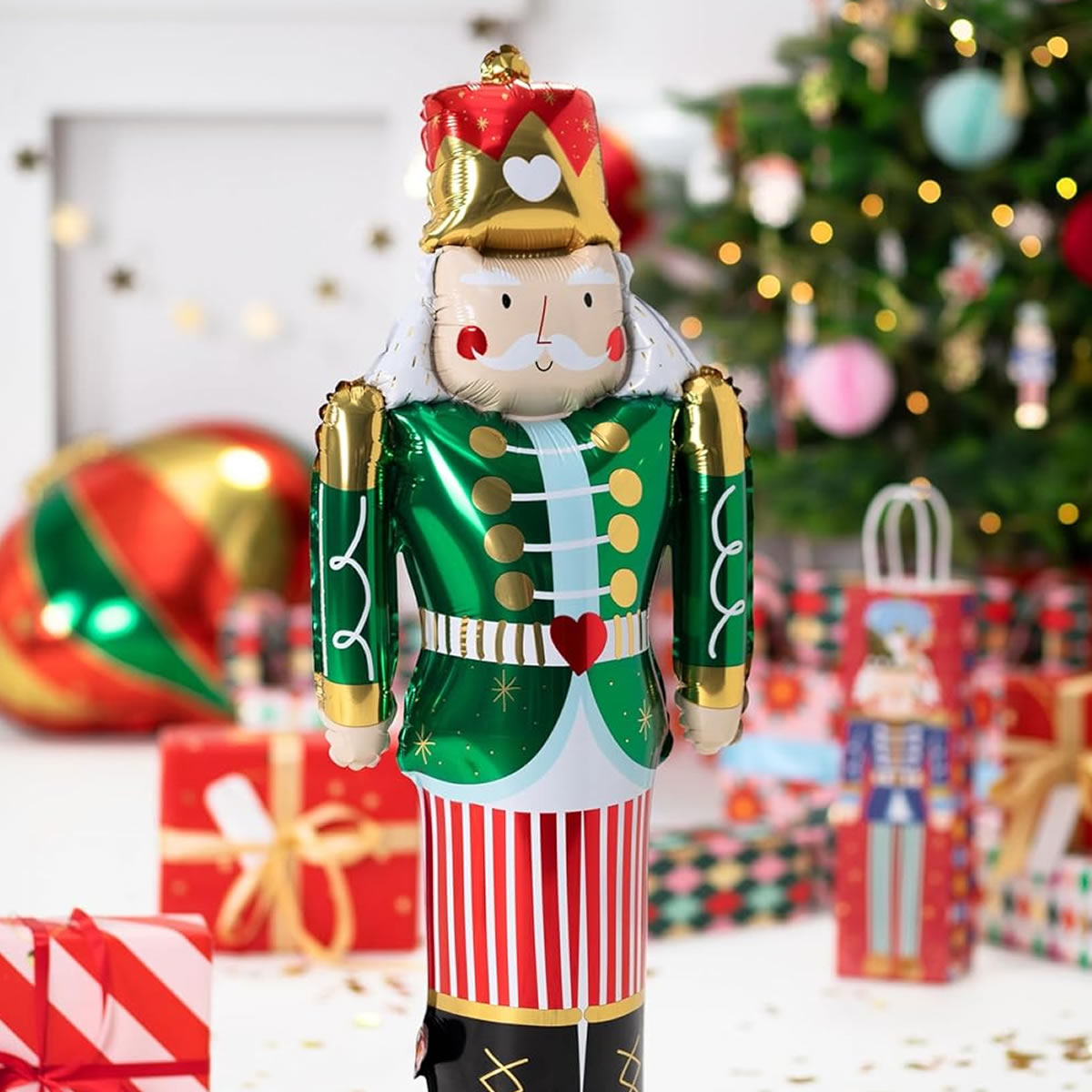 Standing Nutcracker Foil Balloon