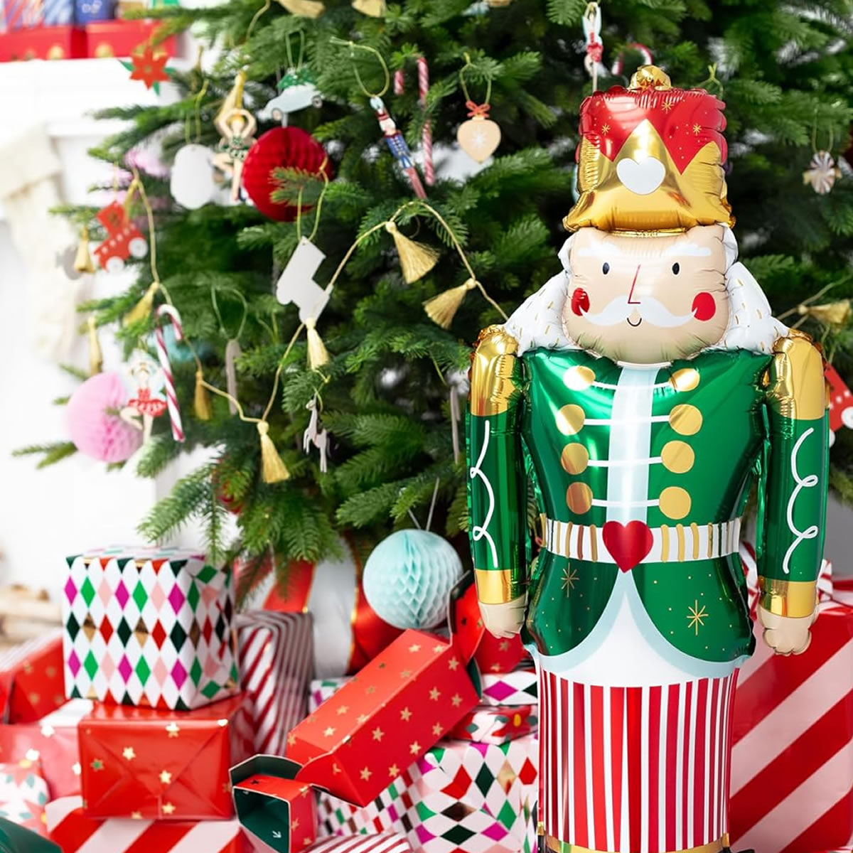 Standing Nutcracker Foil Balloon