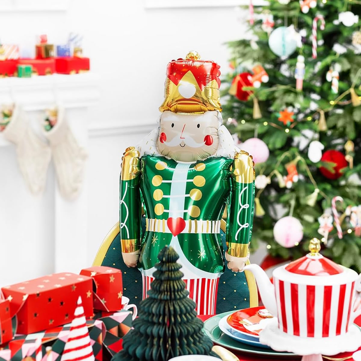 Standing Nutcracker Foil Balloon