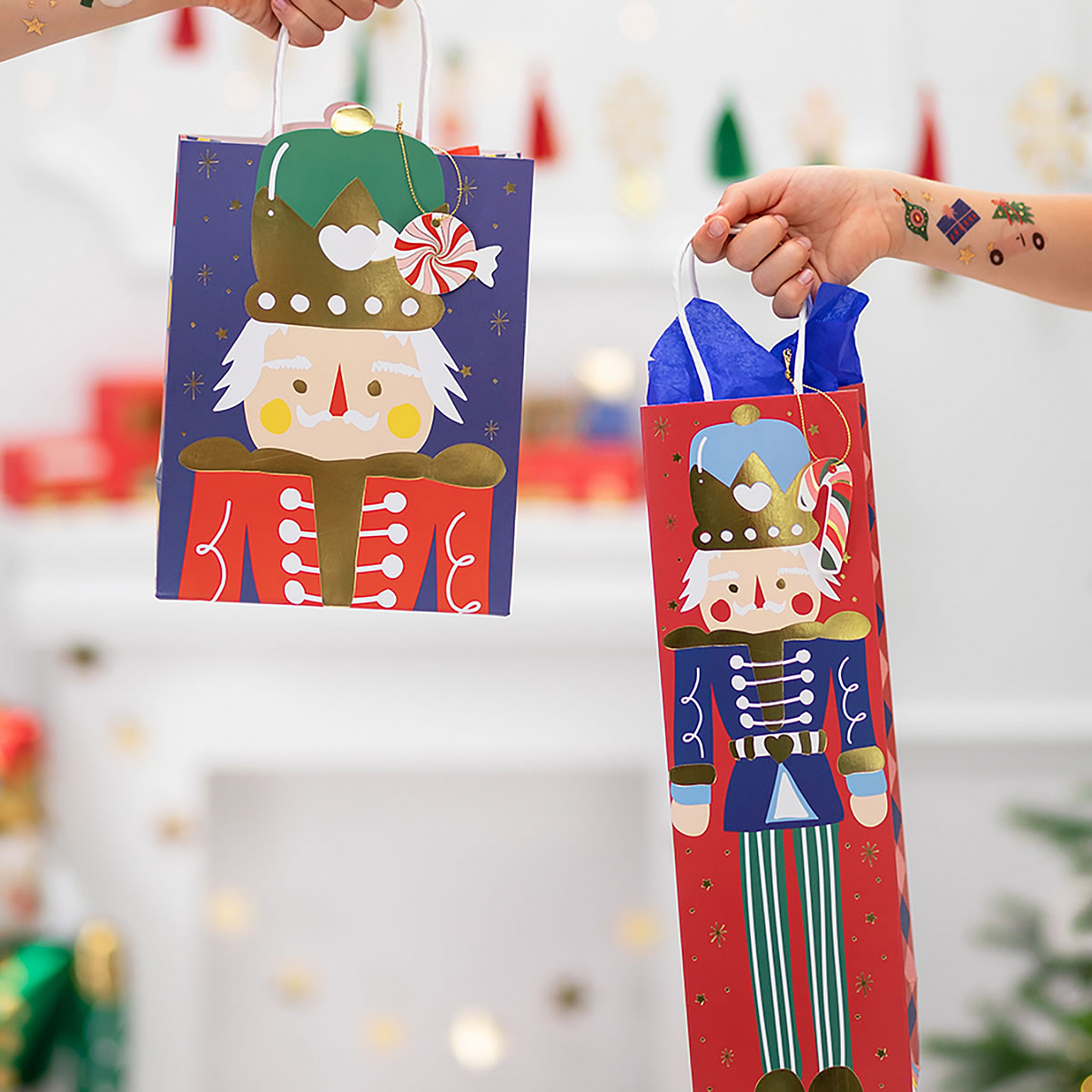 Nutcracker Christmas Gift Bag