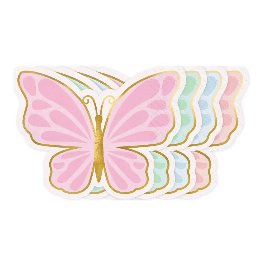 Pastel Butterfly Napkins