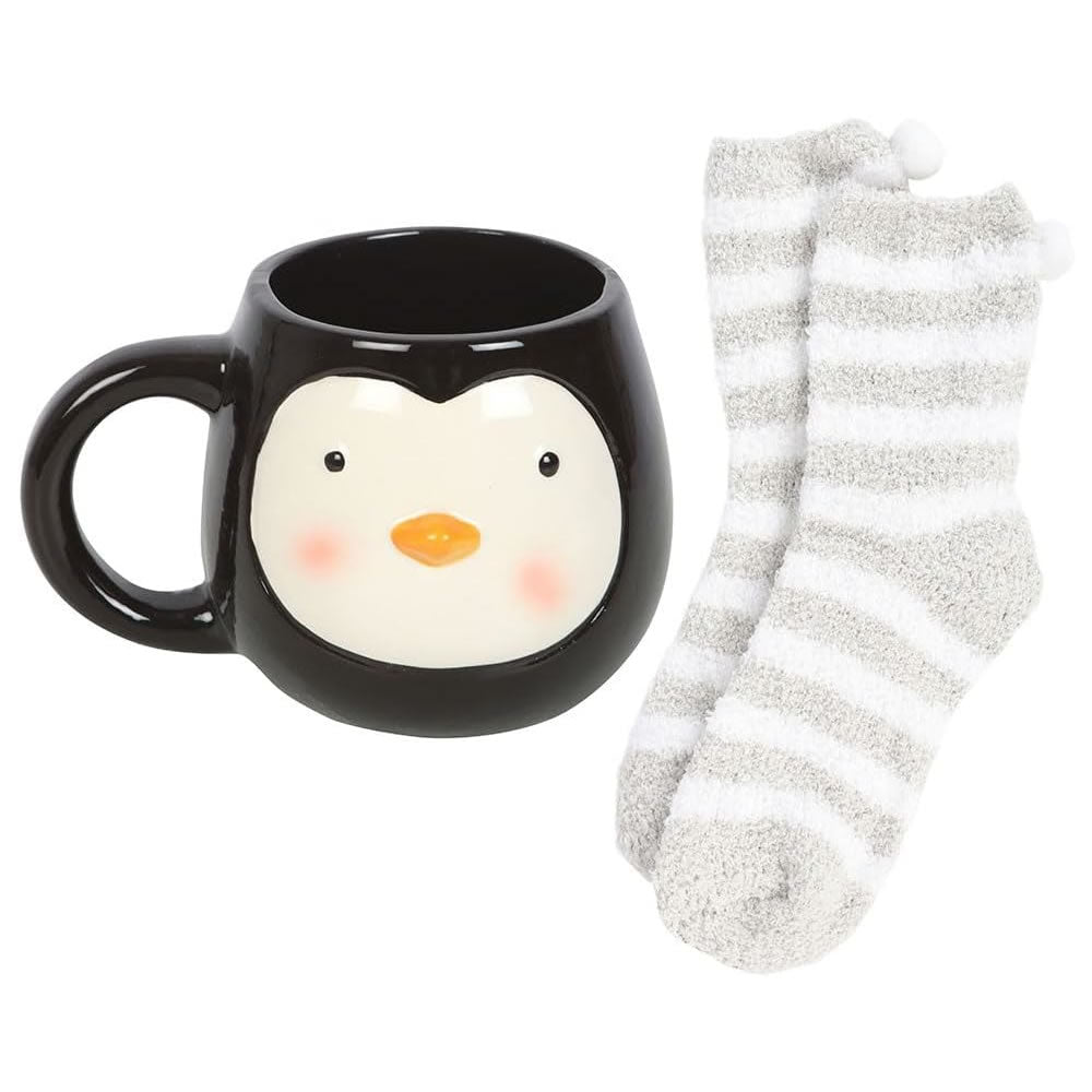 Penguin Mug and Socks Set