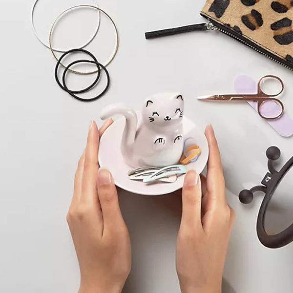 Cat Jewellery Trinket Dish