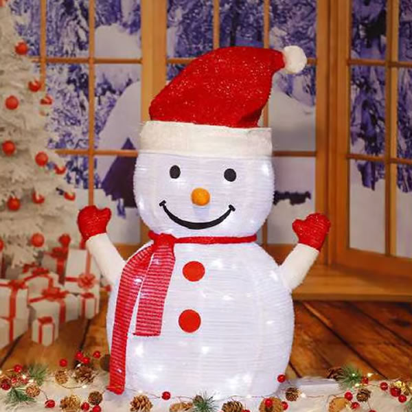 70cm LED Pop-Up Snowman