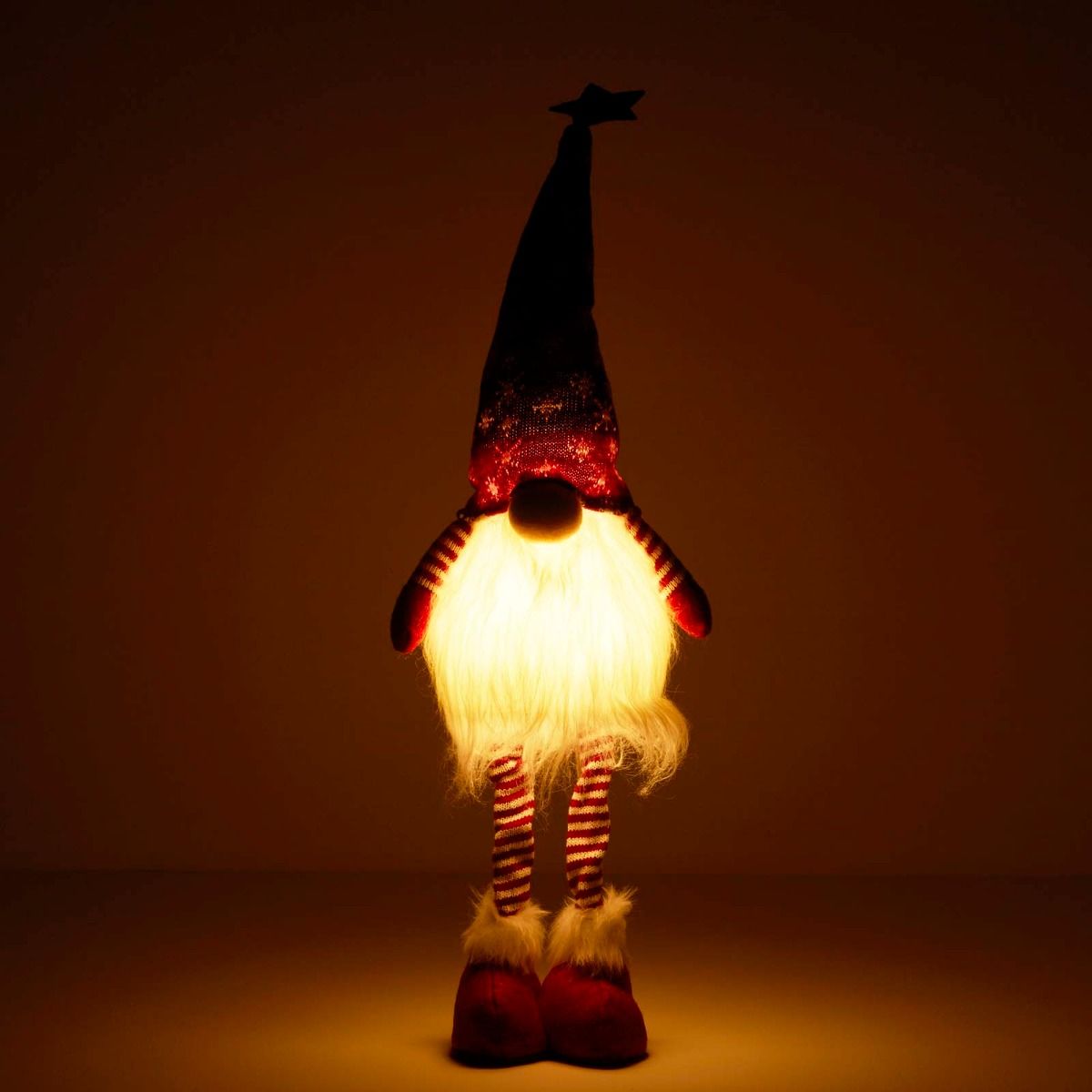 85cm LED Extendable Santa Gonk, Red or Grey