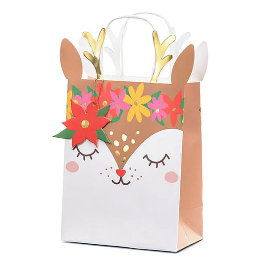Reindeer Face Gift Bag