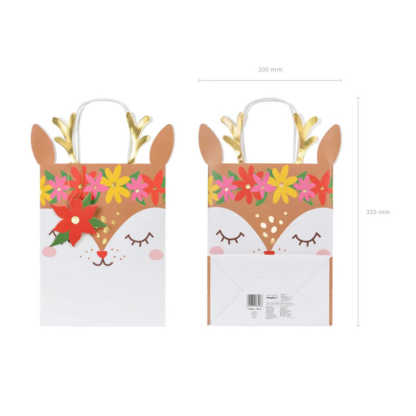 Reindeer Face Gift Bag