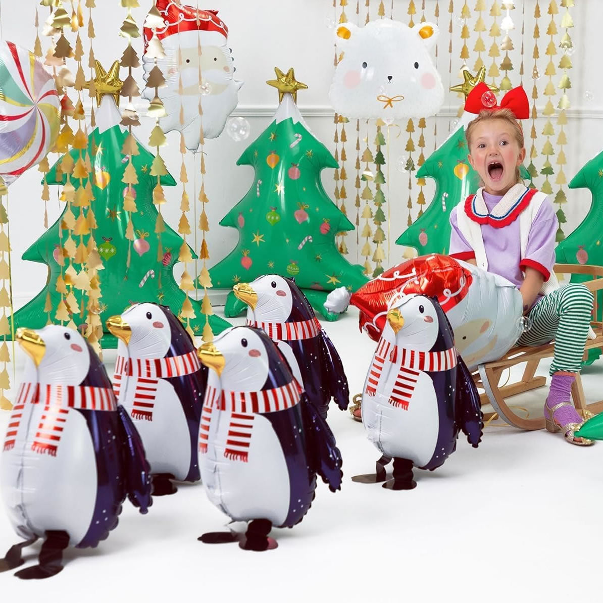 Santa Head Foil Balloon